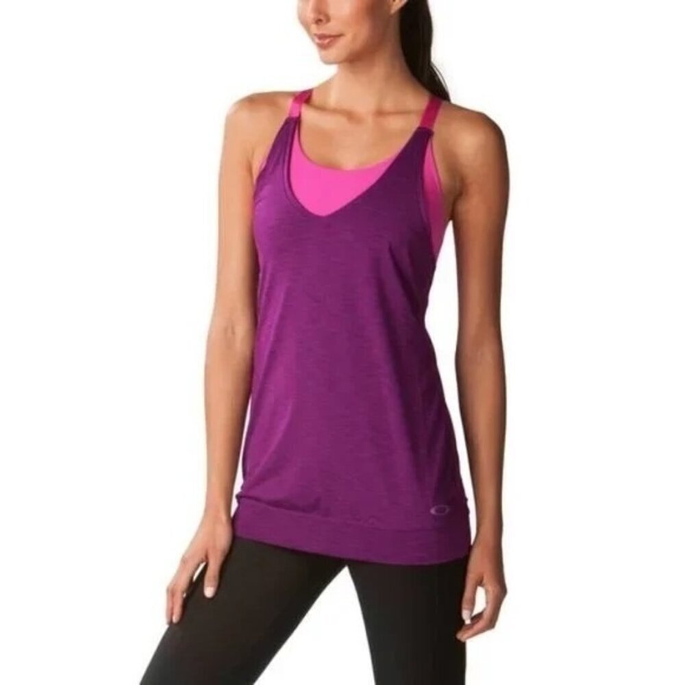 Oakley Purple Racerback Tank Top